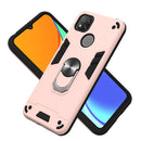 For Xiaomi Redmi 9C Armour Series PC + TPU Protective Case with Ring Holder(Rose Gold)