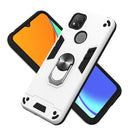 For Xiaomi Redmi 9C Armour Series PC + TPU Protective Case with Ring Holder(Silver)