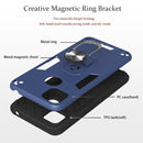 For Xiaomi Redmi 9C Armour Series PC + TPU Protective Case with Ring Holder(Silver)