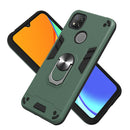 For Xiaomi Redmi 9C Armour Series PC + TPU Protective Case with Ring Holder(Dark Green)