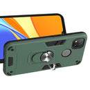 For Xiaomi Redmi 9C Armour Series PC + TPU Protective Case with Ring Holder(Dark Green)