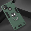 For Xiaomi Redmi 9C Armour Series PC + TPU Protective Case with Ring Holder(Dark Green)