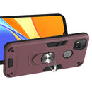 For Xiaomi Redmi 9C Armour Series PC + TPU Protective Case with Ring Holder(Wnie Red)