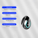 YX08 Ultra-light Ear-hook Wireless V5.0 Bluetooth Earphones Ear Clip Stereo Bluetooth Headset with Mic(Pink)
