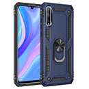 For Huawei Y8p Shockproof TPU + PC Protective Case with 360 Degree Rotating Holder(Blue)