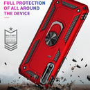 For Huawei Y8p Shockproof TPU + PC Protective Case with 360 Degree Rotating Holder(Blue)