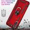 For Huawei Y8p Shockproof TPU + PC Protective Case with 360 Degree Rotating Holder(Blue)