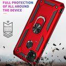 For Xiaomi Redmi 9C Shockproof TPU + PC Protective Case with 360 Degree Rotating Holder(Blue)