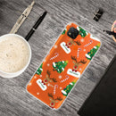 For Xiaomi Redmi 9C Christmas Series Transparent TPU Protective Case(Cane Deer)