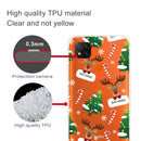 For Xiaomi Redmi 9C Christmas Series Transparent TPU Protective Case(Cane Deer)