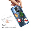 For Xiaomi Redmi Note 9 Christmas Series Transparent TPU Protective Case(4 Cartoons)