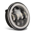 EagleVision DC9-30V 35W 6000K 4000LM 5.75 inch Round Motorcycle 6LEDs Headlight with Angel Eye for Harley-Davidson