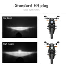 EagleVision DC9-30V 35W 6000K 4000LM 5.75 inch Round Motorcycle 6LEDs Headlight with Angel Eye for Harley-Davidson