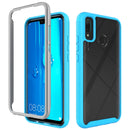 For Huawei Y9 (2019) / Y8s Starry Sky Solid Color Series Shockproof PC + TPU Protective Case(Sky Blue)