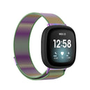 For Fitbit Versa 3 Milanese Watch Band, Size:L 230mm(Colorful)