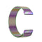 For Fitbit Versa 3 Milanese Watch Band, Size:L 230mm(Colorful)