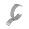 For Fitbit Versa 3 Milanese Watch Band, Size:L 230mm(Silver)