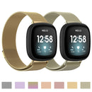 For Fitbit Versa 3 Milanese Watch Band, Size:L 230mm(Gold)