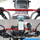 CS-859A4 Motorcycle Electric Vehicle Aluminum Alloy Extended Balance Bar Headlight Mobile Phone Bracket(Red)