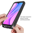 For Xiaomi Redmi 9 Starry Sky Solid Color Series Shockproof PC + TPU Protective Case(Red)
