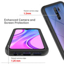 For Xiaomi Redmi 9 Starry Sky Solid Color Series Shockproof PC + TPU Protective Case(Red)