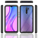 For Xiaomi Redmi 9 Starry Sky Solid Color Series Shockproof PC + TPU Protective Case(Red)
