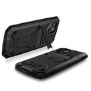 R-JUST Shockproof Waterproof Dust-proof Metal + Silicone Protective Case with Holder For iPhone 12 Pro Max(Black)