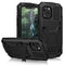 R-JUST Shockproof Waterproof Dust-proof Metal + Silicone Protective Case with Holder For iPhone 12 Pro Max(Black)