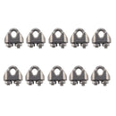 20 PCS M3 Stainless Steel 304 Wire Rope Cable Clip Clamp