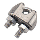 40 PCS M2 304 Stainless Steel Wire Rope Cable Clip Clamp with Thimble Triangle Ring