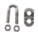 40 PCS M3 304 Stainless Steel Wire Rope Cable Clip Clamp with Thimble Triangle Ring