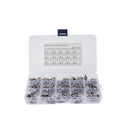 45 PCS M2 / M3 / M4 304 Stainless Steel Wire Rope Cable Clip Clamp
