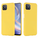 For OPPO A92s / Reno4 Z 5G Pure Color Liquid Silicone Shockproof Full Coverage Case(Yellow)
