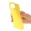 For OPPO A92s / Reno4 Z 5G Pure Color Liquid Silicone Shockproof Full Coverage Case(Yellow)