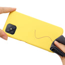 For OPPO A92s / Reno4 Z 5G Pure Color Liquid Silicone Shockproof Full Coverage Case(Yellow)