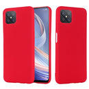 For OPPO A92s / Reno4 Z 5G Pure Color Liquid Silicone Shockproof Full Coverage Case(Red)