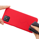 For OPPO A92s / Reno4 Z 5G Pure Color Liquid Silicone Shockproof Full Coverage Case(Red)