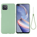 For OPPO A92s / Reno4 Z 5G Pure Color Liquid Silicone Shockproof Full Coverage Case(Green)