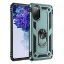 For Samsung Galaxy S20 FE 5G Shockproof TPU + PC Protective Case with 360 Degree Rotating Holder(Green)