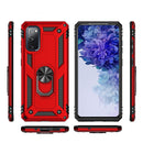 For Samsung Galaxy S20 FE 5G Shockproof TPU + PC Protective Case with 360 Degree Rotating Holder(Black)