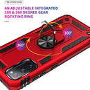 For Samsung Galaxy S20 FE 5G Shockproof TPU + PC Protective Case with 360 Degree Rotating Holder(Blue)
