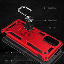 For Samsung Galaxy S20 FE 5G Shockproof TPU + PC Protective Case with 360 Degree Rotating Holder(Black)