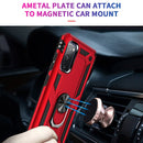 For Samsung Galaxy S20 FE 5G Shockproof TPU + PC Protective Case with 360 Degree Rotating Holder(Black)