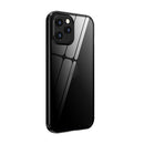 Double Sides Tempered Glass Magnetic Adsorption Metal Frame Anti-peep Screen Case For iPhone 12 / 12 Pro(Black)