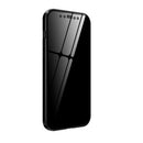 Double Sides Tempered Glass Magnetic Adsorption Metal Frame Anti-peep Screen Case For iPhone 12 / 12 Pro(Black)