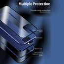 Double Sides Tempered Glass Magnetic Adsorption Metal Frame Anti-peep Screen Case For iPhone 12 mini(Silver)