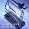 Double Sides Tempered Glass Magnetic Adsorption Metal Frame HD Screen Case For iPhone 12 mini(Red)