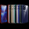 Double Sides Tempered Glass Magnetic Adsorption Metal Frame HD Screen Case For iPhone 12 mini(Red)