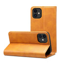 Calf Texture Horizontal Flip Leather Case with Holder & Card Slots & Wallet For iPhone 12 mini(Khaki)