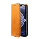Calf Texture Horizontal Flip Leather Case with Holder & Card Slots & Wallet For iPhone 12 mini(Khaki)
